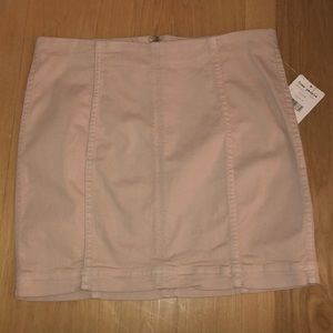 Light pink mini skirt